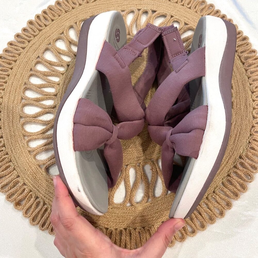 Clarks Cloudstepper Adjustable Lavender Open Toe … - image 5